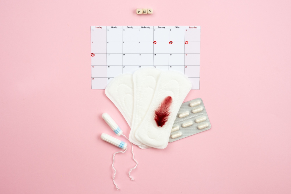 zdravá menstruace barva